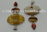 NGP8015 50*82mm - 52*86mm mookaite gemstone pendant set jewelry