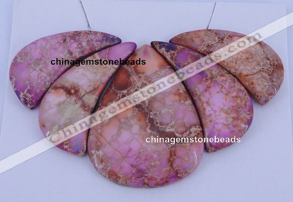 NGP84 Dyed imperial jasper gemstone pendants set jewelry wholesale