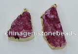 NGP8567 28*45mm - 35*50mm freeform druzy agate pendants wholesale