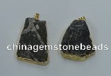 NGP8571 28*45mm - 35*50mm freeform druzy agate pendants wholesale