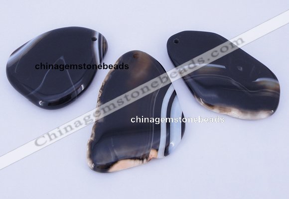 NGP860 5PCS 30-40mm*50-60mm freeform agate gemstone pendants