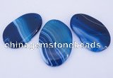 NGP861 5PCS 30-35mm*50-60mm freeform agate gemstone pendants