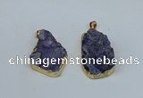 NGP8617 25*30mm - 28*40mm freeform druzy agate pendants wholesale