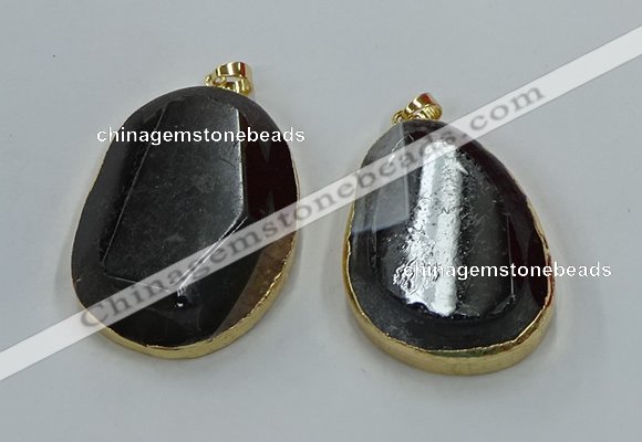 NGP8632 32*45mm - 46*48mm freeform druzy agate pendants wholesale