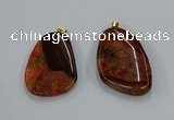 NGP8636 30*45mm - 35*50mm freeform druzy agate pendants wholesale