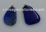 NGP8653 30*45mm - 35*50mm freeform agate pendants wholesale