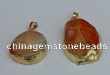 NGP8688 28*35mm - 30*40mm freeform agate pendants wholesale