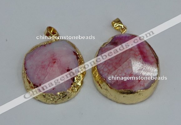 NGP8690 28*35mm - 30*40mm freeform agate pendants wholesale