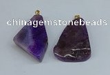 NGP8707 25*40mm – 35*50mm freeform agate pendants wholesale