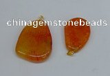 NGP8725 28*40mm - 30*54mm freeform agate pendants wholesale