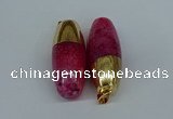 NGP8738 18*44mm rice agate gemstone pendants wholesale