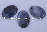 NGP874 5PCS 24*34mm oval agate gemstone pendants wholesale