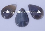 NGP875 5PCS 28*38mm flat teardrop agate gemstone pendants wholesale