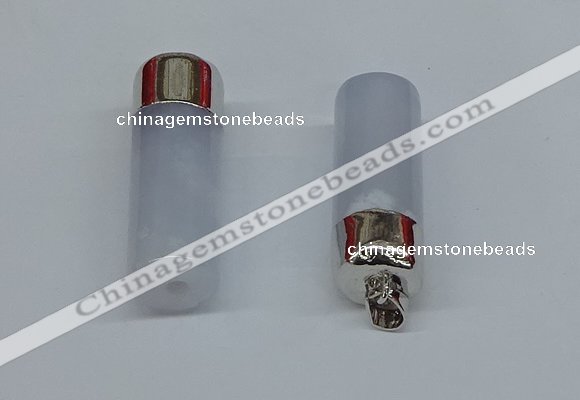 NGP8755 14*40mm tube agate gemstone pendants wholesale