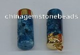 NGP8767 18*40mm tube agate gemstone pendants wholesale