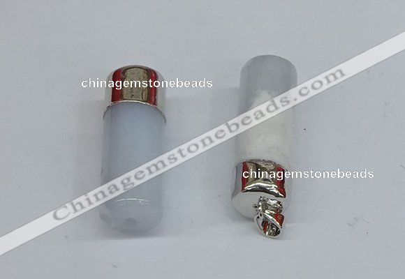 NGP8784 14*40mm tube agate gemstone pendants wholesale