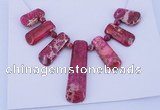 NGP88 Dyed imperial jasper gemstone pendants set jewelry wholesale