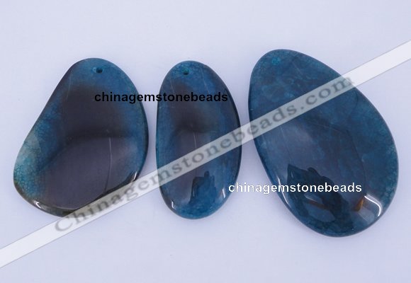 NGP880 5PCS 30-50mm*55-70mm freeform agate gemstone pendants