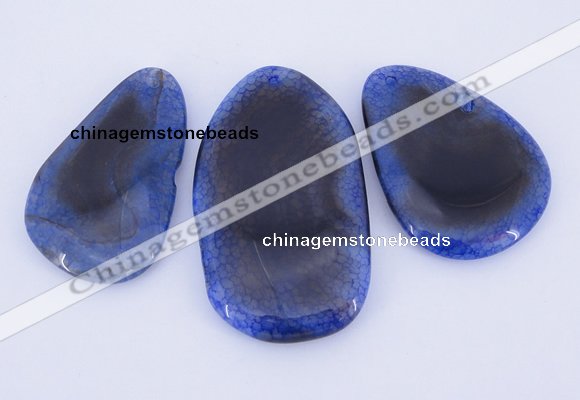 NGP881 5PCS 35-45mm*60-75mm freeform agate gemstone pendants