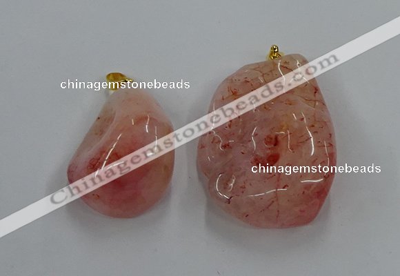 NGP8837 20*25mm - 30*40mm nuggets agate pendants wholesale