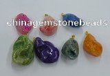 NGP8843 20*25mm - 30*40mm nuggets agate pendants wholesale