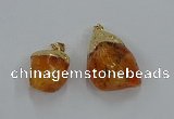 NGP8845 20*25mm - 30*40mm nuggets agate gemstone pendants