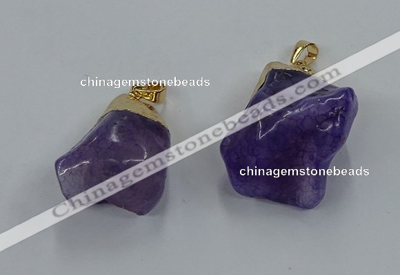 NGP8846 20*25mm - 30*40mm nuggets agate gemstone pendants