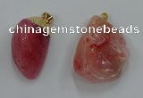 NGP8847 20*25mm - 30*40mm nuggets agate gemstone pendants