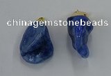 NGP8849 20*25mm - 30*40mm nuggets agate gemstone pendants