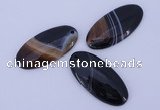 NGP885 5PCS 22*48mm oval agate gemstone pendants wholesale