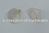 NGP8855 20*25mm - 30*40mm nuggets white crystal pendants wholesale