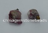 NGP8860 20*25mm - 30*40mm nuggets tourmaline pendants wholesale