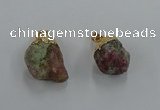 NGP8866 20*25mm - 30*40mm nuggets tourmaline gemstone pendants