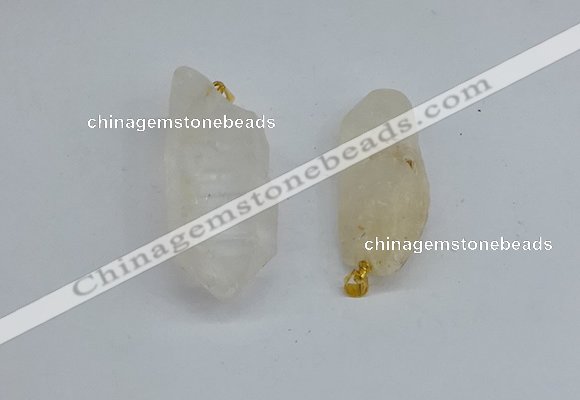 NGP8878 16*38mm - 25*60mm sticks white crystal pendants wholesale