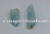 NGP8883 16*38mm - 25*60mm sticks crackle quartz pendants wholesale