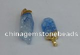 NGP8891 10*35mm - 20*45mm sticks crackle quartz pendants