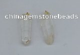 NGP8898 12*40mm - 14*42mm sticks white crystal pendants wholesale