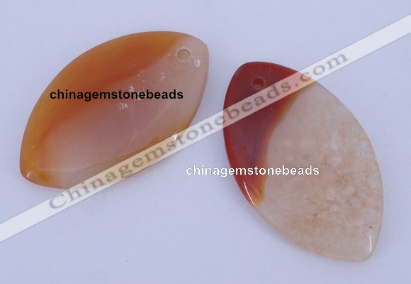 NGP892 5PCS 30*50 marquise agate druzy geode gemstone pendants