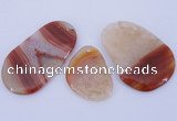 NGP895 5PCS 30-45mm*40-65mm freeform agate druzy geode gemstone pendants