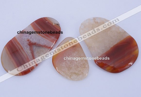 NGP895 5PCS 30-45mm*40-65mm freeform agate druzy geode gemstone pendants