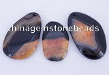 NGP902 5PCS 30-45mm*55-70mm freeform agate druzy geode gemstone pendants