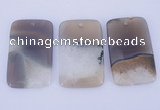 NGP911 5PCS 34*54mm rectangle agate druzy geode gemstone pendants