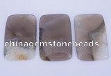 NGP913 5PCS 35*59mm rectangle agate druzy geode gemstone pendants