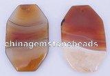 NGP921 5PCS 35*55mm agate druzy geode gemstone pendants