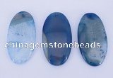 NGP927 5PCS 30*55mm oval agate druzy geode gemstone pendants