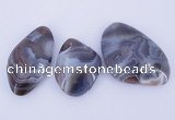 NGP935 2PCS 35-45mm*45-65mm nuggets botswana agate gemstone pendants