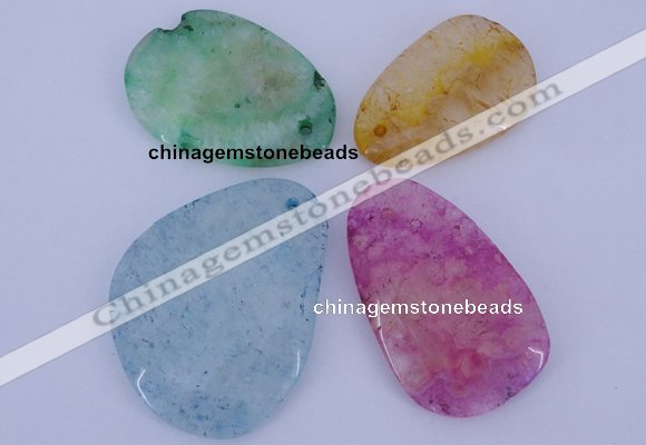 NGP937 5PCS 30-48mm*48-60mm freeform gemstone pendants wholesale