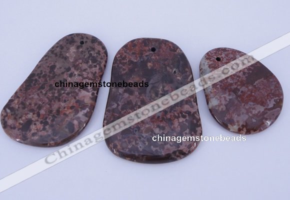 NGP941 5PCS 35-45mm*45-65mm freeform jasper gemstone pendants