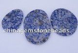 NGP945 5PCS 30-40mm*40-60mm freeform blue spot gemstone pendants