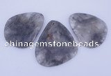 NGP949 5PCS 40-55mm*55-65mm freeform cloudy quartz gemstone pendants